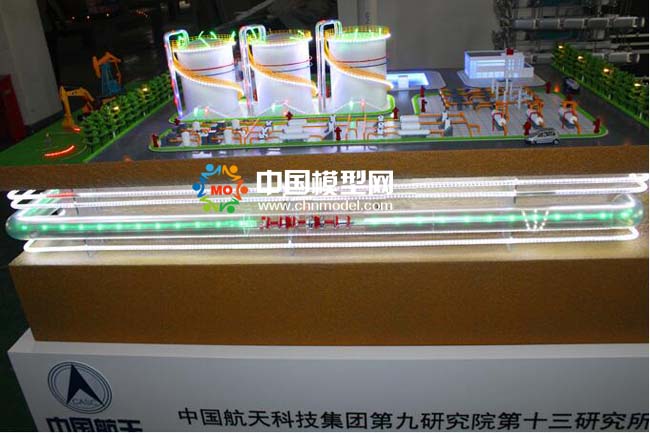 儲(chǔ)油罐區(qū)安全檢測(cè)沙盤模型（航天九院）