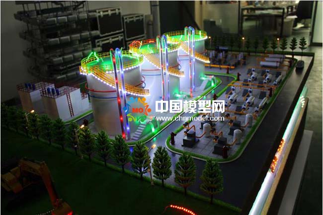 儲(chǔ)油罐區(qū)安全檢測(cè)沙盤模型（航天九院）