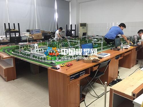 智慧城市交通模擬仿真教學沙盤模型