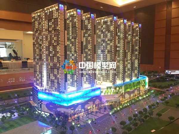 吉隆坡商業(yè)綜合體沙盤模型