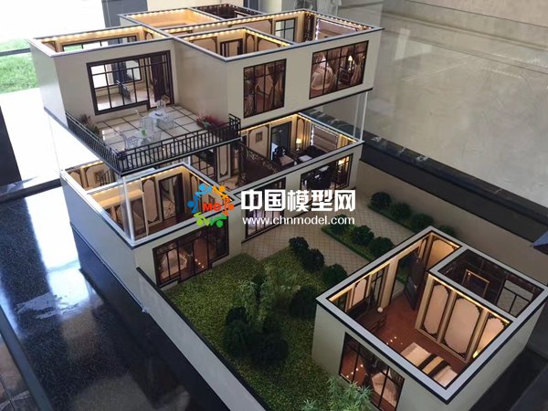 白云美佳別墅建筑模型