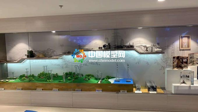 輸變電用電線桿展示沙盤模型