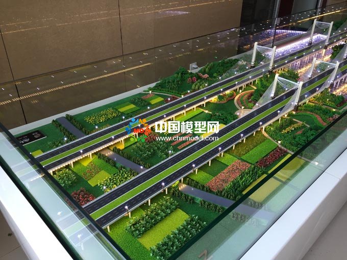 高速公路橋沙盤模型