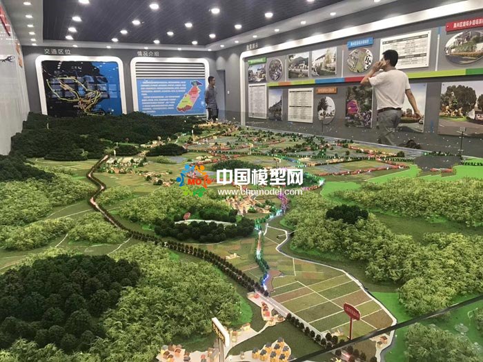 道場(chǎng)鄉(xiāng)美麗鄉(xiāng)村示范樣板區(qū)沙盤(pán)模型