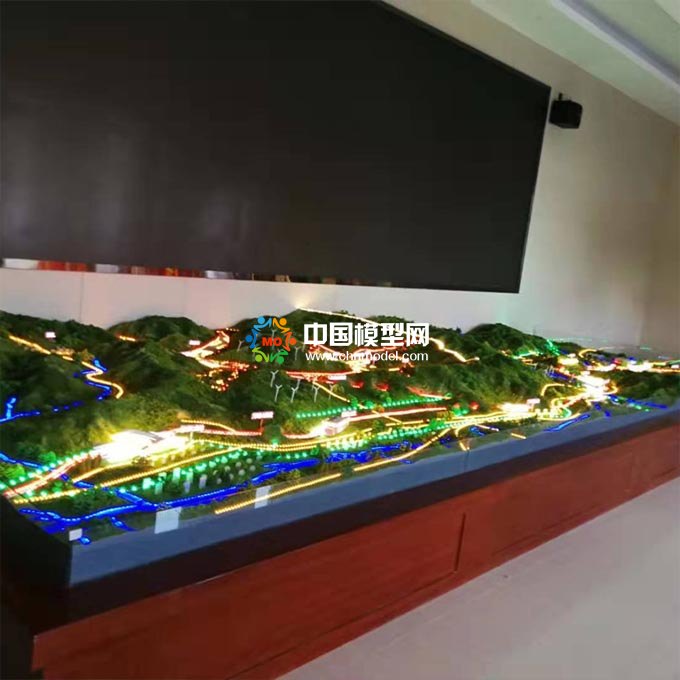 高鐵路網(wǎng)沙盤模型