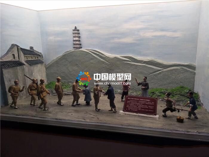 余杭縣抗日根據(jù)地示意圖沙盤(pán)