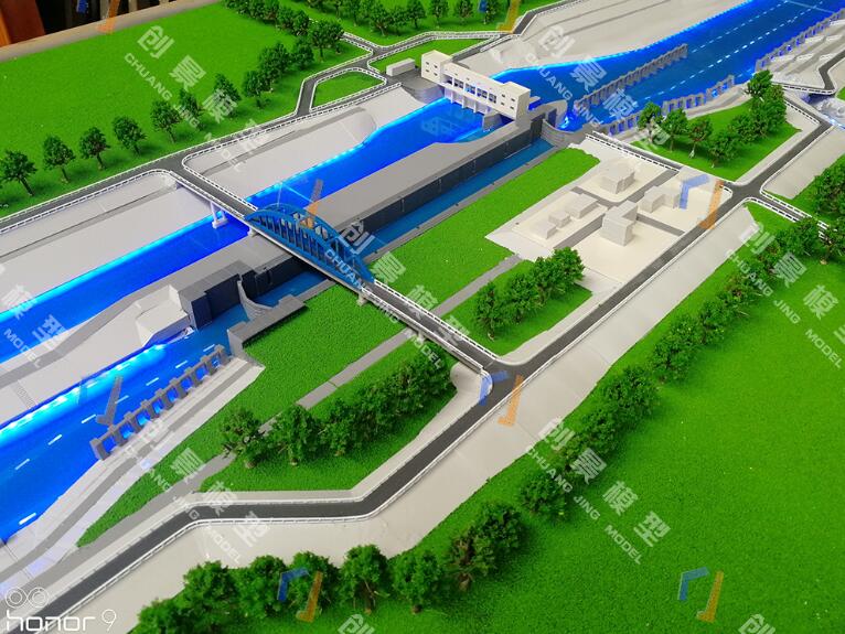 河道復(fù)航工程沙盤(pán)模型