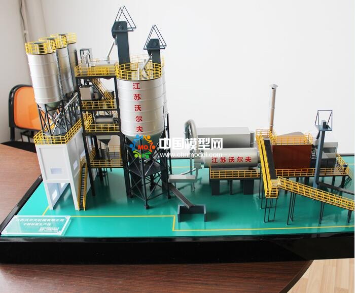 干粉砂漿成套設(shè)備沙盤模型