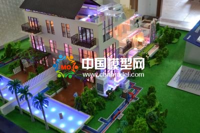 別墅沙盤模型的多種展現(xiàn)方式，燈光設計出彩地
