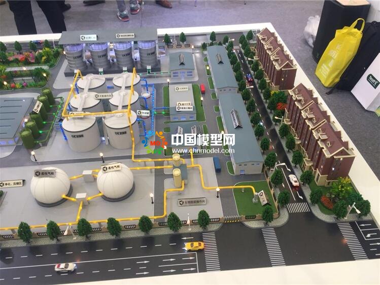 有機(jī)廢棄物處理沙盤模型，沼氣工程模型