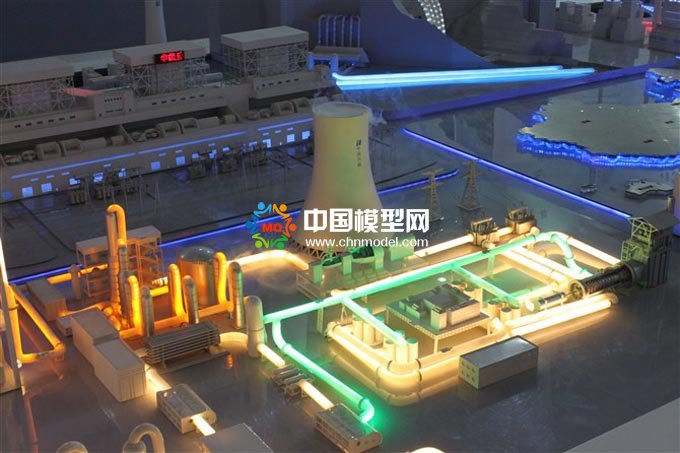 華能電廠沙盤(pán)模型，火電廠模型，發(fā)電廠沙盤(pán)
