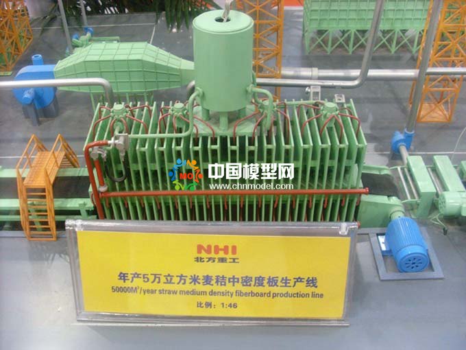 麥秸中密度生產(chǎn)線(xiàn)模型