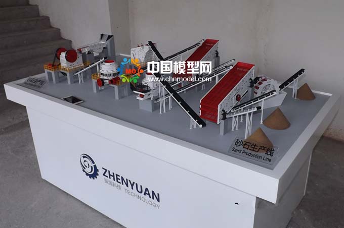 砂石生產(chǎn)線模型，碎石生產(chǎn)線模型
