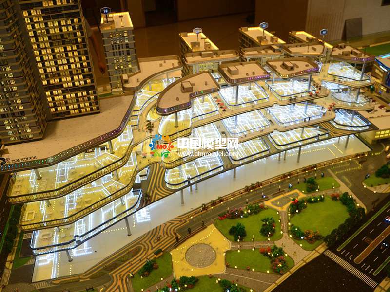 商業(yè)多層升降沙盤模型
