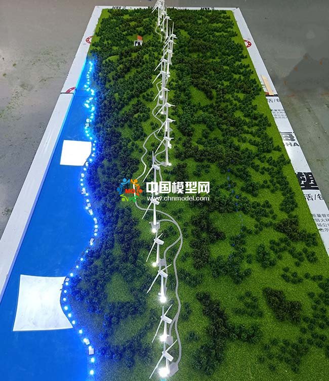 平原風(fēng)電場沙盤模型