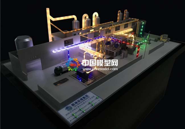 有機(jī)固體廢棄物處理沙盤模型