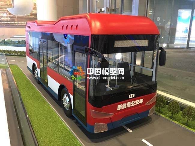氫燃料電池公交車模型，氫能源大巴車模型
