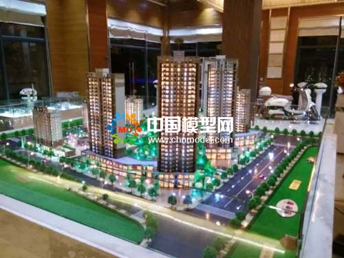 建筑模型與景觀的完美搭配組成沙盤模型