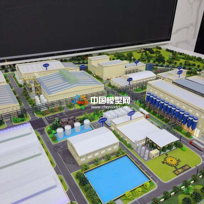 固體廢物處置利用，電解銅項(xiàng)目沙盤模型