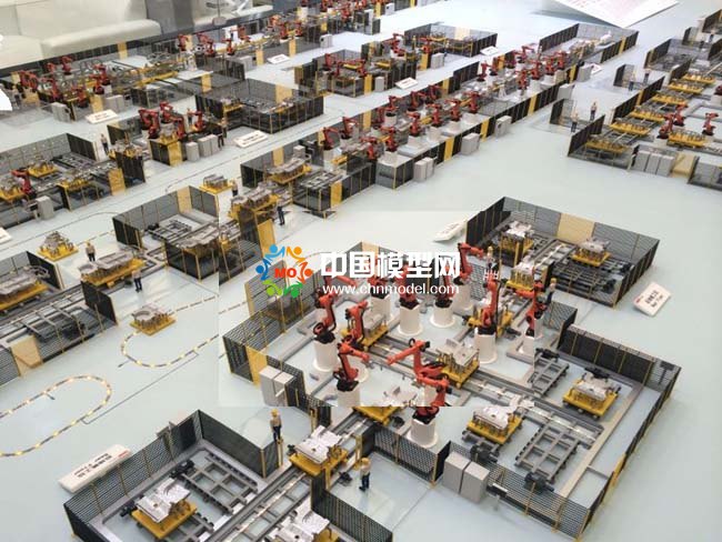 工業(yè)機(jī)器人汽車生產(chǎn)線沙盤模型
