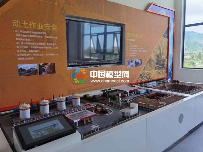 中石化加油站沙盤模型