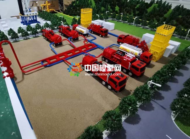 天然氣開(kāi)采流程作業(yè)運(yùn)輸加氣站沙盤(pán)模型