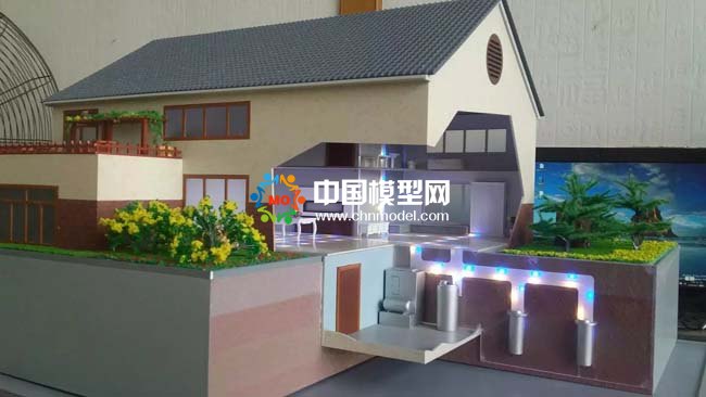 空氣能地暖系統(tǒng)沙盤(pán)模型