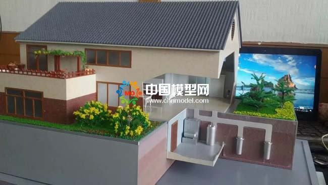 空氣能地暖系統(tǒng)沙盤(pán)模型