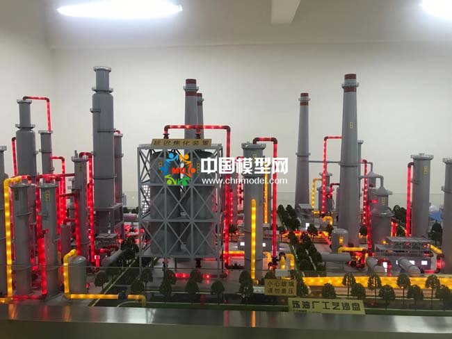 石油開(kāi)采與煉油廠工藝沙盤(pán)模型