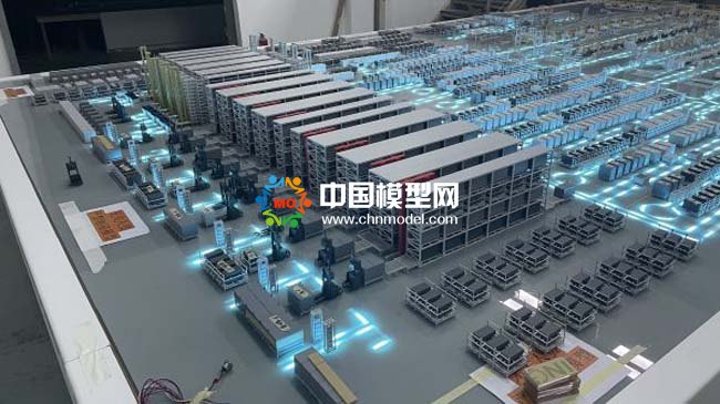 智能汽車生產(chǎn)線沙盤模型，智慧物流沙盤模型