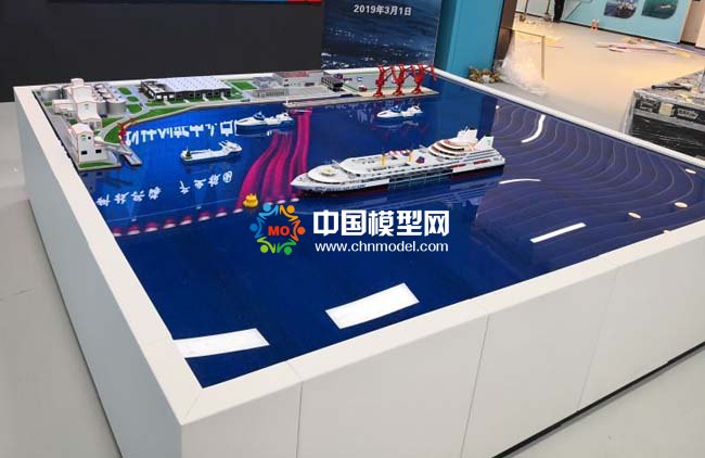 港口碼頭沙盤模型
