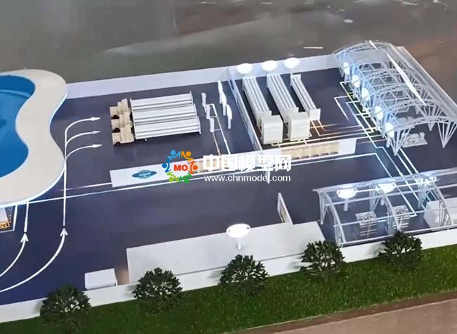 全球最大加氫站沙盤模型