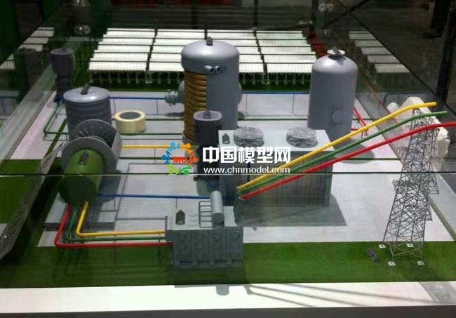 槽式太陽能熱發(fā)電系統(tǒng)沙盤模型