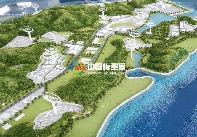 寧?？h強(qiáng)蛟鎮(zhèn)人文旅游規(guī)劃沙盤(pán)模型