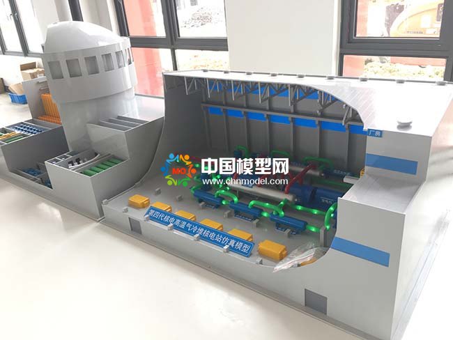 第四代核電高溫氣冷堆核電站模型