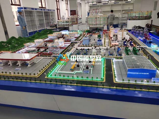 石油煉化基地沙盤模型