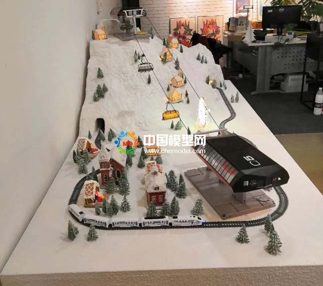 滑雪場(chǎng)沙盤模型
