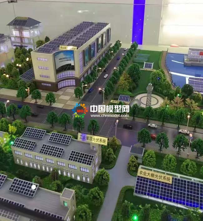 屋頂光伏發(fā)電系統(tǒng)沙盤模型