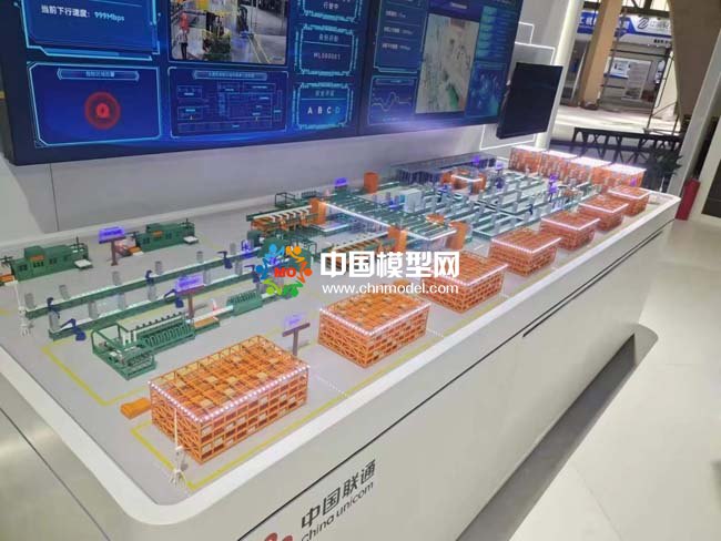 聯(lián)通5G全連接工廠沙盤(pán)模型