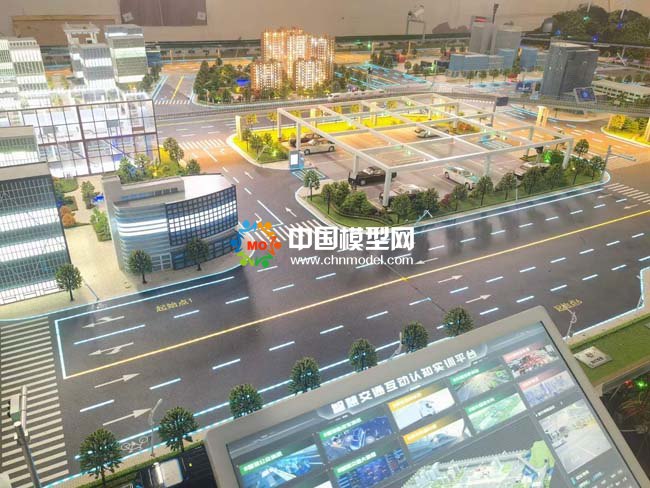 智慧交通互動認(rèn)知實訓(xùn)平臺沙盤模型