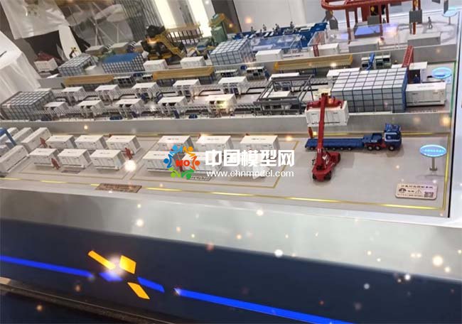 儲能箱生產(chǎn)線沙盤模型