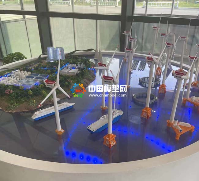 智慧風(fēng)電場海上風(fēng)電整體解決方案沙盤模型