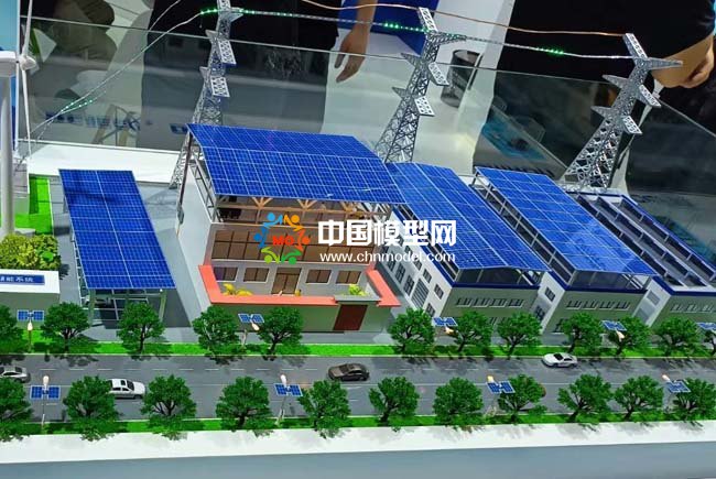 戶用光伏儲能住宅能源一體化沙盤模型