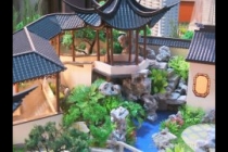 園林古建模型，天壇模型，木制古建模型