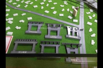 高速公路沙盤，橋梁隧道沙盤模型
